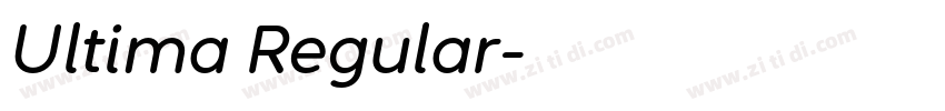 Ultima Regular字体转换